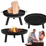PALENISKO OGRODOWE DUŻE OGNISKO GRILL KOCIOŁEK RUSZT 80CM SOLIDNE
