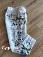 Spodnie damskie 36 cygaretki H&M efektowne Nowe elastyczne 2r pas80