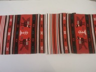 KILIM BIEŻNIK SERWETKA PŁÓCIENNY SKANDYNAWSKI KWIATY HAFTOWANY