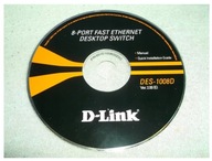 D-LINK DES-1008D Płyta CD stan Bdb - 8 port