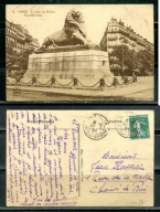 K22952)Francja: Paris, Le Lion de Belfort, wyslany 1924
