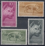 SAHARA ESPANOL - 1957 - Mi 173-176 - HIENY xx