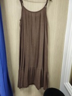 Sukienka czekolada ramiączka muślinowa, bawełna r. Uni Italy !!!