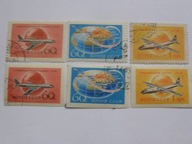 ZSRR - samoloty - Mi. 2106-08 A + B kasowane