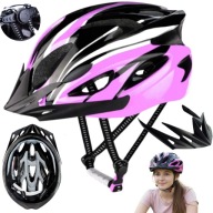 KASK NA ROWER ROLKI HULAJNOGĘ DLA NASTOLATKI Z DASZKIEM REGULOWANY 54-62cm