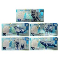 Banknoty Kolekcjonerskie WORLD ARCTIC Zestaw Arktyczny UNC Smart blikshop