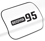 Naklejka na wlew paliwa BENZYNA 95 rodzaj paliwa na auto firmowe od GravArt