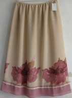 Spódnica karczek falbana cienka tkanina maxi 50/54