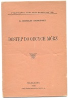 B. Chodkiewicz - Dostęp do obcych mórz /W-wa 1920