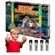 ZABAWKA EDUKACYJNA ZESTAW EDUKACYJNY SEKRETY ELEKTRONIKI 500 EKSPERYMENTÓW