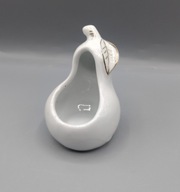 ceramiczna gruszka, śliczna figurka/pojemniczek
