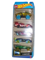 5 SZT. Samochody HOT WHEELS X-RAYCERS HLY64 MATTEL