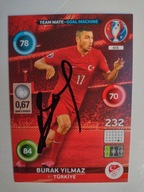 Karta panini autograf Turcja Burak Yilmaz Euro 2016