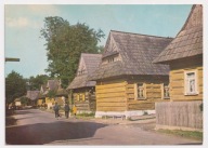 Chochołów główna uliczka chaty Góralskie lata 70