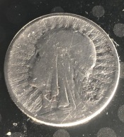 MONETA 2 ZŁ GŁOWA KOBIETY 1933 ROK