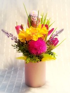 Mini stroik Wielkanoc Dekoracja na stół Pisanka