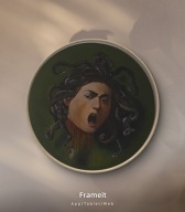 HIT!! Kopia obrazu pt "Głowa Meduzy " Caravaggio akryl