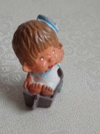 Gumowa figurka małpka Monchhichi - MARYNARZ - oryginalna z Japonii