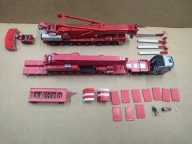 dwa dźwigi i ciągnik z niskopodwoziówką, Wiking i Kibri, 1/87