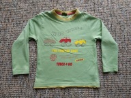 Bluzka chłopięca długi rękaw jasnozielona 5-10-15