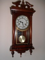 ZEGAR ŚCIENNY MECHANICZNY NAKRĘCANY 31DNI