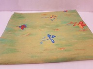 VINTAGE SKANDYNAWSKA TKANINA MATERIAŁ ŁĄKA