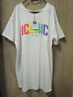 Sukienka, tunika biała bawełna r. Uni, MOOIJ italy !!!