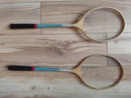 Drewniane rakiety do Badmintona z czasów PRL