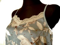 Satynowa Piżama na Ramiączkach - Chłodzący Dotyk Jedwabiu r. L