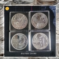 SET MONET SREBRNYCH NAJNIEBEZPIECZNIEJSZE ZWIERZETA AUSTRALII