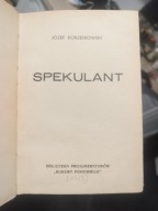 Józef Korzeniowski SPEKULANT 1939