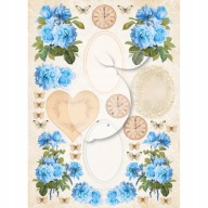 LEMONCRAFT papier ozdobny A4 - VINTAGE TIME 039 - zestaw 2 sztuk