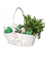 Koszyk święta biały z serwetką