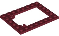 LEGO Płytka zawias 6x8 DARK RED 92107 NOWY 2szt