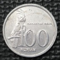 INDONEZJA [0811]*100 Rupii 1999r. 100 RUPIAH, Ptak Kakadu (ornitologia)