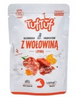 Mokra karma dla psa Tuf Tuf Saszetka mielonka z wołowina z dynią 500g