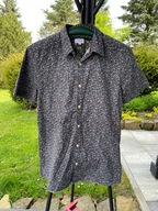 5 Koszula hawajska Next subtelne kwiaty granat bawełna M