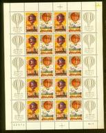 FRANCJA** 200 lecie lotu balonem, arkusik 2387-88