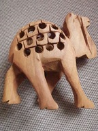 INDIE RZEŹBA DREWNO EGZOTYCZNE WIELBŁĄD