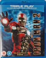 Iron Man 2 j.angielski, niemiecki DVD + 2x Blu-ray Irl