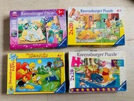 Puzzle 2x20 elementów x 4 Ravensburger Pszczółka Maja Kubuś Puchatek Disney
