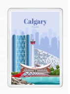 CALGARY KANADA magnes pamiątkowy na lodówkę akrylowy