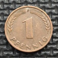 *NIEMCY [0205]*1 fenig 1949 *F* Niemcy Zachodnie (RFN) Kłosy, Liście dębu