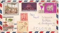 BYTOM -CUBA KUBA -koperta -obieg 1962 rok -znaczki