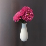 Wazon - magnes na lodówkę - biały