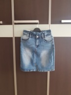 Spódnica jeansowa wyższy stan 28 S S/M 36/38