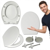 DESKA WC SEDESOWA WOLNOOPAD WYPINANA TWARDY DUROPLAST KOŁO ROCA CERSANIT