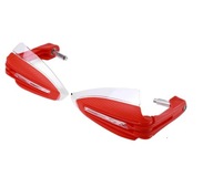 Handbary czerwone motocykl uniwersalne osłony dłoni LED !!!