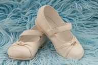 Buciki SKÓRZANE BUTY chrzest dziewczynka 14 cm LIKWIDACJA SKLEPU-70% OKAZJA