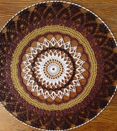 Serwetka .szydełk.na obręczy met.45 cm